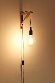 A flexible solution seemingly designed with renters and. Plug In Wall Sconce Wall Sconce Nordic Wall Lamp Bracket Sconce Plug In Sconce Wood Wall Light Wooden Wall Sconce Bracket Lamp Sconce In 2020 Plug In Wall Sconce Wall Lights Bedroom