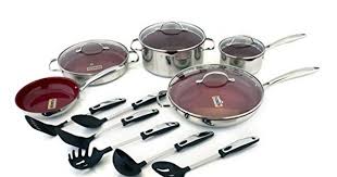 Kevin Dundon Skd15sred Signature 15piece Cookware Set Red You Can Find More Details By Visiting T Cookware Set Nonstick Cookware Cookware Set Stainless Steel