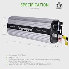 1.4.1 what if i run this grow light for 20 hours a day. Buy Vivosun Hydroponic 600 Watt Hps Mh Grow Light Wing Reflector Kit Easy To Set Up High Stability Compatibility Enhanced Version Online In Vietnam B00p8pddem