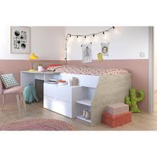 Soft, pastel wall colors paired with a brighter floral bedspread and decorations make a room that's feminine, but not overpowering. Isabelle Max Kinley European Single Bed With Drawers And Desk Wayfair Co Uk