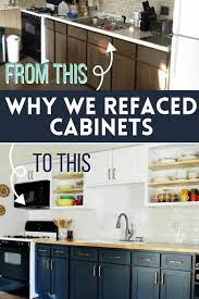Kitchen Renovation Refacing Our Cabinets Instead Of Replacing Or Painting Video Diy Kitchen Cabinets Makeover Cheap Kitchen Remodel Kitchen Renovation Inspiration