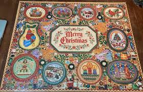 Featuring delightful hues of orange, pink, and blue, this 1000 piece puzzle is sure to captivate you from beginning to end. Vintage Springbok A Merry Old Christmas 1500 Pieces Challenging And Fun Jigsawpuzzles