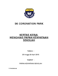 Hari ini 9/1/2013 mula membuat papan kenyataan daripada kain dan berpelekat macam pelekat di kasut. Doc Sk Coronation Park Kertas Kerja Menghias Papan Kenyataan Sekolah Stephen Ho Academia Edu