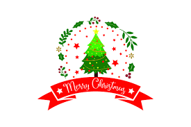 A virtual christmas tree fits anywhere and fills your your walls or front window with the holiday spirit. Merry Christmas Xmas Tree Svg Cut File By Creative Fabrica Crafts Creative Fabrica