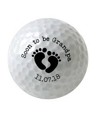 Product Golf Balls Personalized With Date Soon To Be Grandpa Includes A One Color Impri Personalized Golf Personalized Wedding Favors Personalized Wedding