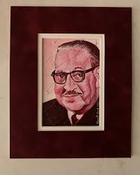 Thurgood Marshall Howard University activist, lawyer and a Supreme Court  Judge from 1967- 1991 . 7”x 9” acrylic painting