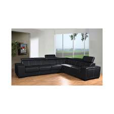 A wide variety of canape angle options are available to you, such as appearance, regional style, and specific. Meublesline Canape D Angle Caaria Avec Tetieres En Simili Cuir Noir Design Canapes Rue Du Commerce