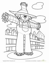 Scarecrow Coloring Page Color Sheets Preschool Coloring Pages Fall Scarecrows Coloring Pages
