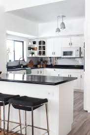 black countertops, kitchen remodel
