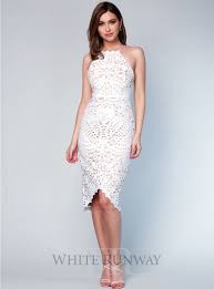 Ivory Ania Lace Dress A Gorgeous Cocktail Dress By Love Honor A Fitted Style Featuring A High Neckline Vestidos Vestidos Casamento Civil Renda Looks Vestidos