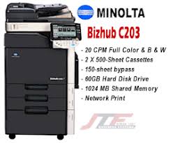 Find everything from driver to manuals of all of our bizhub or accurio products Minolta C203 Windows 7 Driver