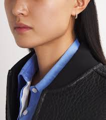 Jade Trau Catherine Diamond Huggie Earrings