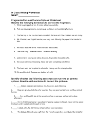 Bring your second, third, and fourth graders to the computer lab, or simply print this sheet! Sentence Fragments And Run Ons Worksheet Promotiontablecovers