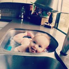 The summer clean rinse baby bather can fold completely flat, which makes it perfect for taking on the go or just from room to room. I Ve Washed Two Generations In My Kitchen Sink What Memories Original Baby Names Baby Bath Baby Photography