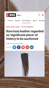 Extinct Huia Feather Sells For Record Price - Camd