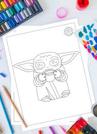 365 6 3 here is a pattern for a super cute baby yoda! The Most Adorable Baby Yoda Coloring Pages Kids Activities Blog