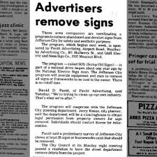 The Daily Capital News (Jefferson City, Missouri) 04 Jul 1973, Wed Page 2  Advertisers remove signs