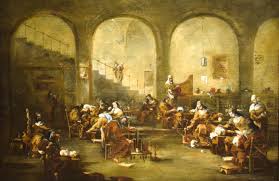 Nuns in the Convent - Workshop of Alessandro Magnasco, (Genoa, 1667-1749) -  Ref.109798
