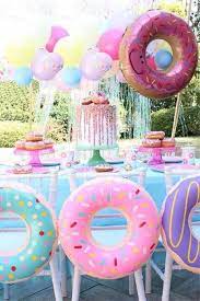 23 Mejores Ideas Originales Para Fiestas Infantiles Donut Themed Birthday Party Donut Birthday Parties Donut Theme Party