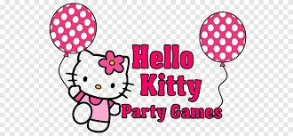 Hello Kitty Party Games Illustration Hello Kitty Online Party Game Hello Kitty With Balloons Love Game Png Pngegg