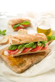 Tomato Mozzarella Baguette Tomato Mozzarella Cafe Food Food