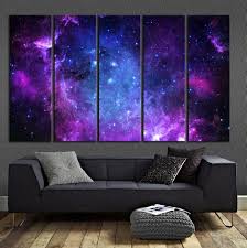 Impressive Space Printed Canvas The Infinite Galaxy Wall Art Etsy In 2020 Galaxy Decor Etsy Wall Art Space Themed Bedroom