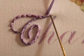 Personalize gifts with a free relaxed script monogram embroidery patterns. Embroidering The Letters Of A Word Name Or Sentence Dicraft Letters And Words In Ribbon Embroidery