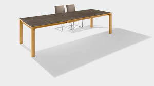 Fashioned with a warm natural colourway, the sherbourne range offers a hardwearing lacquer finish to bring out the colour variations of real wood veneer.designed with a thick top, this dining table can easily be extended to accommodate up to. Magnum Extendable Table Made Of Pure Solid Wood Team 7