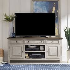 Two tone wood diamond rouvin media cabinet. Heartland 66 Inch Tile Tv Console Liberty Furniture Furniture Cart