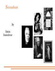 She was largely regarded as the first major iranian woman novelist. Savushun Vilmas Presentation 1 Ppt Savushun By Simin Daneshvar Biography U25cf U25cf U25cf U25cf U25cf U25cf U25cf Simini Daneshvar Born In 1921 In Educated Course Hero