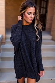 Charcoal Over Sized Sweater Dottie Couture Boutique Fashion Style Autumn Fashion