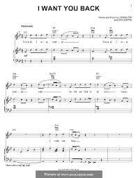 I Want You Back N Sync By Denniz Pop Max Martin On Musicaneo Want You Back I Want You Nsync