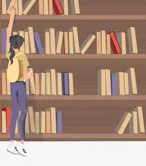 Girl In The Library Book Library Bookshelf Png Transparent Clipart Image And Psd File For Free Download