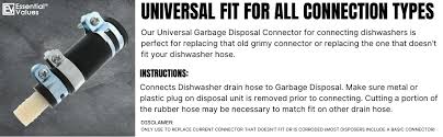 Check spelling or type a new query. Amazon Com Garbage Disposal Connector Universal Connector Adapter For Connecting A Dishwasher To A Disposer By Essential Values Appliances