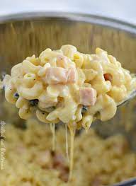 Super quick to make, fantastic to prepare ahead. Instant Pot Mac And Cheese With Ham Meatloaf And Melodrama