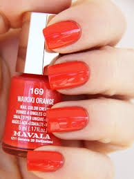 mavala waikiki orange nail colors orange nails mavala