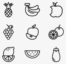 Free Fruits Black And White Clip Art With No Background Clipartkey Black white cartoon vector illustration banana stock. free fruits black and white clip art