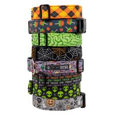 Save 10% or more on our huge variety of dog collars. Trick Or Treat Dog Collar Halloween Dog Collars Oh My Paw D