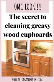 While the dishwasher is ideal for cleaning and sanitizing most things in your kitchen, you should never put a wood cutting board in the dishwasher. How To Clean Sticky Wood Kitchen Cabinets The Organizer Uk Wooden Kitchen Kitchen Cupboards Wood Kitchen Cabinets