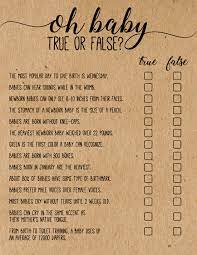 Up until the late 19th century, epidemic illness. Baby Shower True Or False Game Oh Baby True Or False Baby Etsy Virtual Baby Shower Ideas Baby Shower Games Unique Baby Shower Printables