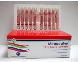 امبولات ميبياكيين Mepecaine بنج موضعي لحقن و تخدير الاسنان روشتة