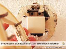 Steckdosen Und Lichtschalter Zum Streichen Entfernen Abkleben Philognosie Steckdosen Und Lichtschalter Lichtschalter Steckdosen