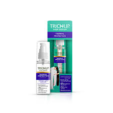 Heat protectant sprays are necessary to maintain healthy locks while styling. Trichup Thermal Protection Hair Serum Vasu Healthcare
