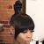 Curly Top Knot Bun With Weave