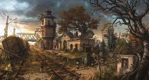 Abandoned Train Station Udk Polycount Forum Post Apocalyptic Art Fantasy Landscape Apocalyptic