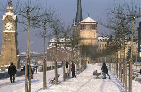 Rheinuferpromenade Im Winter Dusseldorf Altstadt Dusseldorf Altstadt Dusseldorf Altstadt