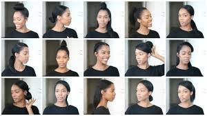 Lightly style the hair off the neck and back to prevent the natural hair from reverting, meaning curling up in its. Not One Not Two But 15 Styles For Straight Natural Hair Youtube