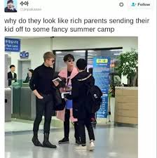 Why Do They Look Like Rich Parents Sending Their Kid Off To Some Fancy Summer Camp Bts Family Kpop Memes Bts Bts Memes Bts Memes Hilarious