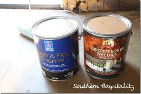 Painting Stripes On Concrete Floor In 2020 With Images Painted Concrete Floors Porch And Floor Enamel Concrete Sealer
