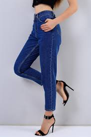 39 95 Tl Bol Paca Mavi Bayan Kot Pantolon 17036b Modamizbir Pantolon Kotlar Mavi